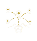 Ícono de salidas organizadas