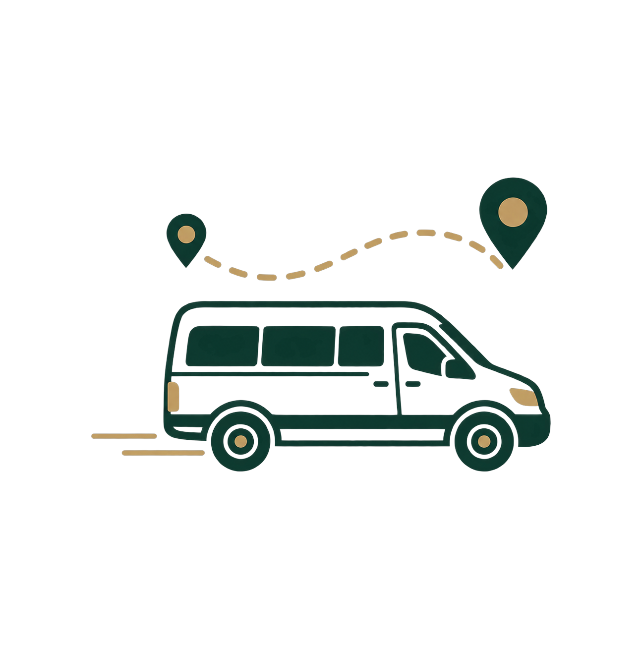 Ícono de transporte coordinado